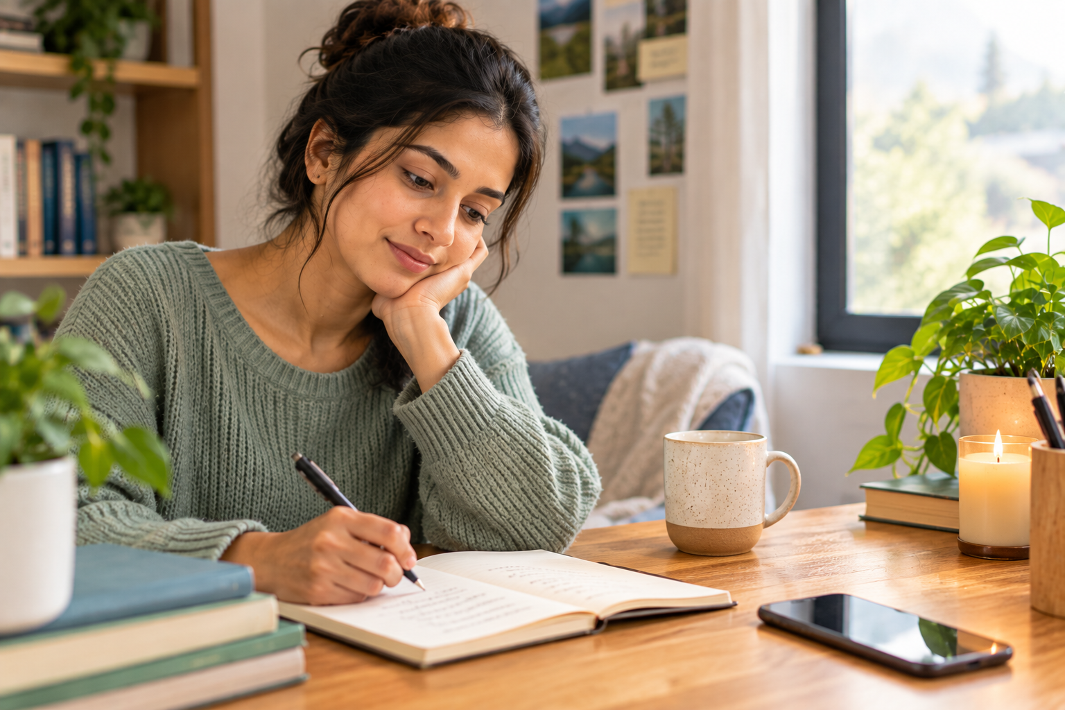 Person learning how to handle disappointment and move forward calmly
