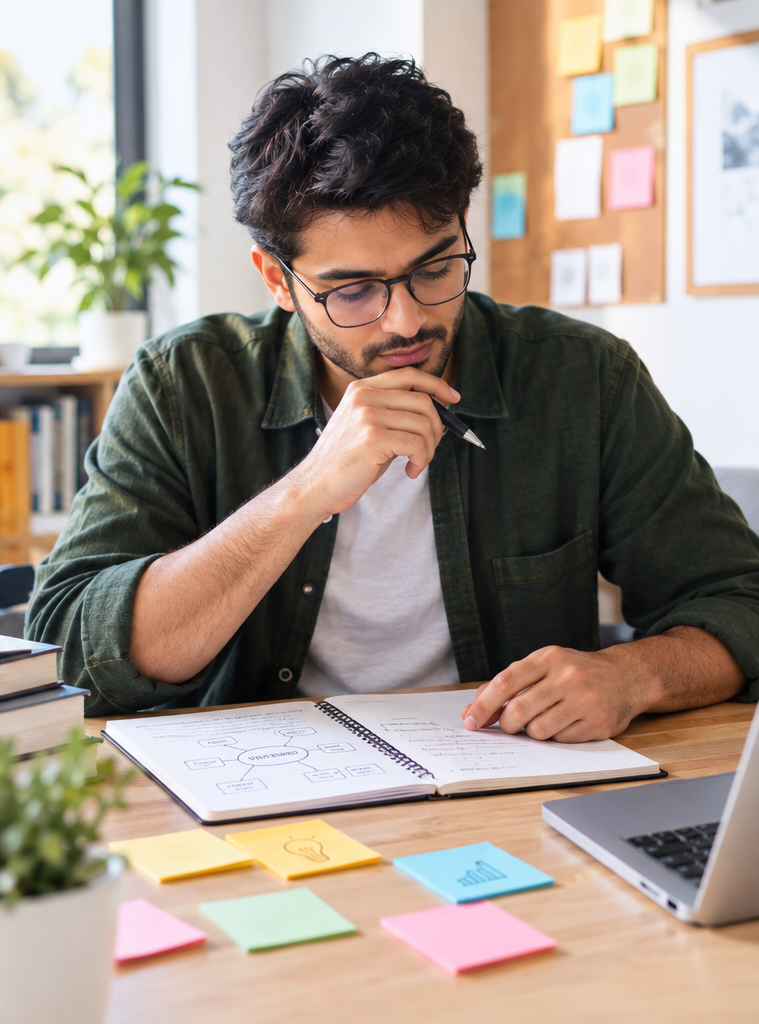 Person learning how to deal with rejection while reflecting calmly